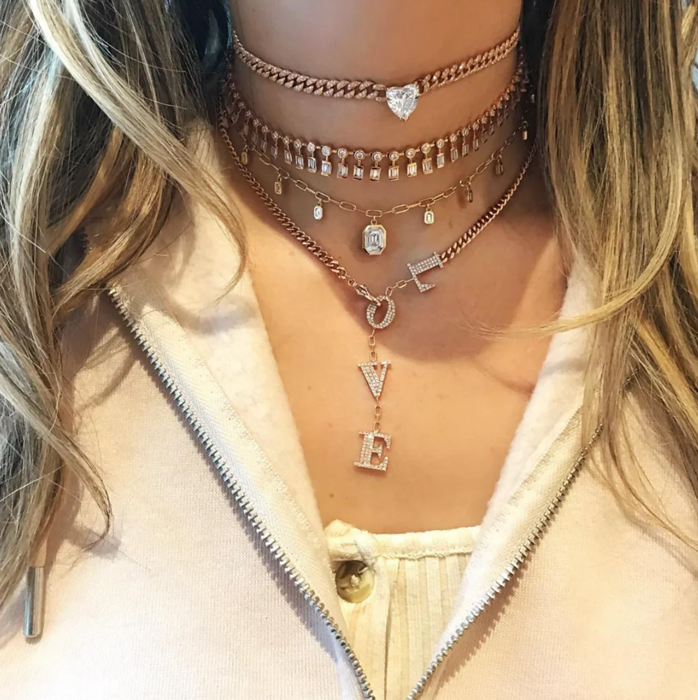 READY TO SHIP DIAMOND LOVE Y NECKLACE - Image 5