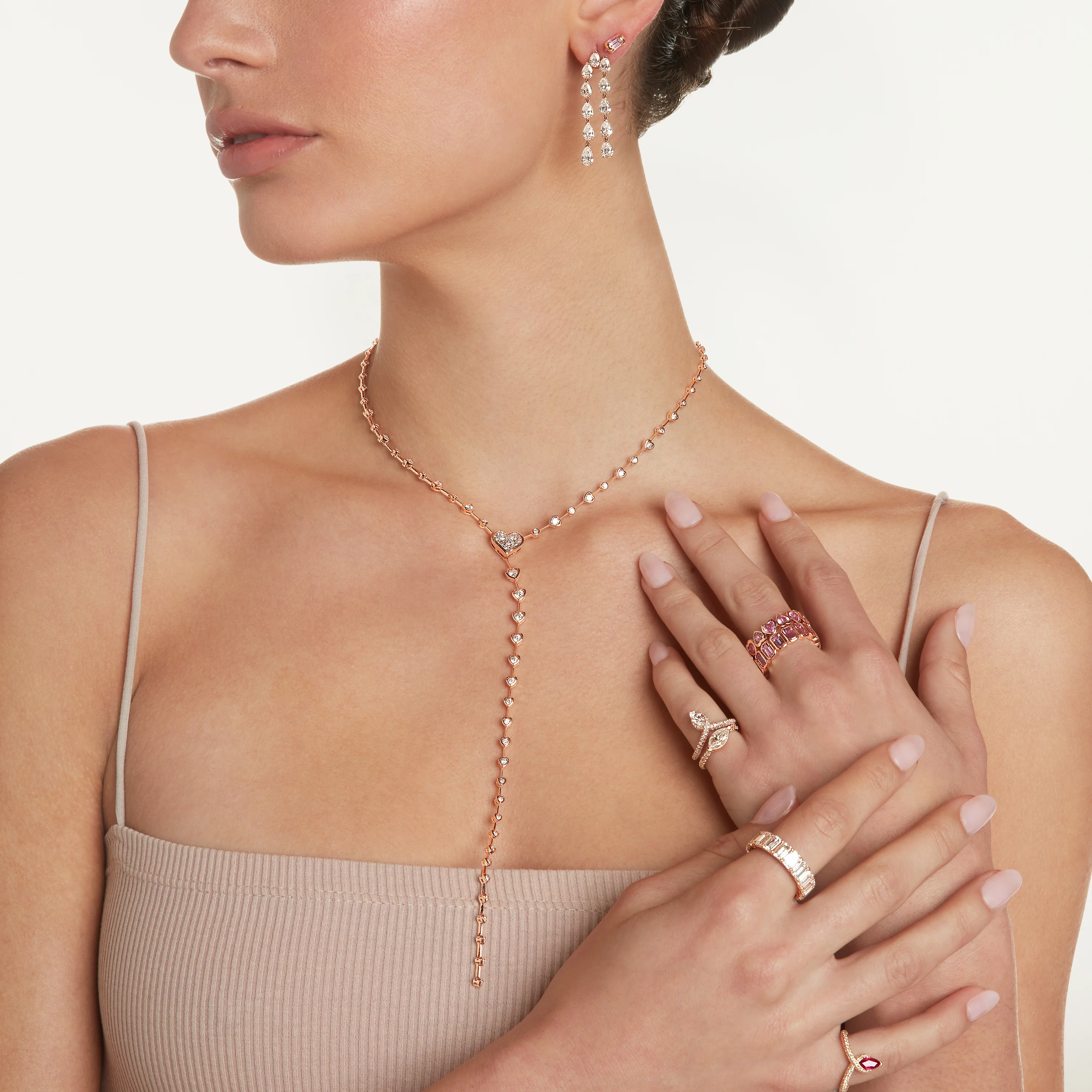 READY TO SHIP DIAMOND MARQUISE PINKY RING - Image 2