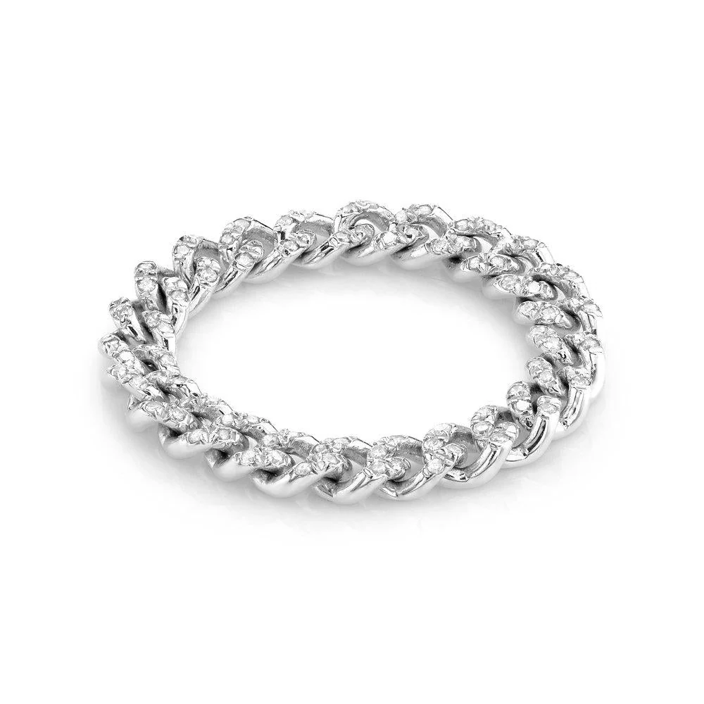 READY TO SHIP DIAMOND PAVE BABY LINK RING
