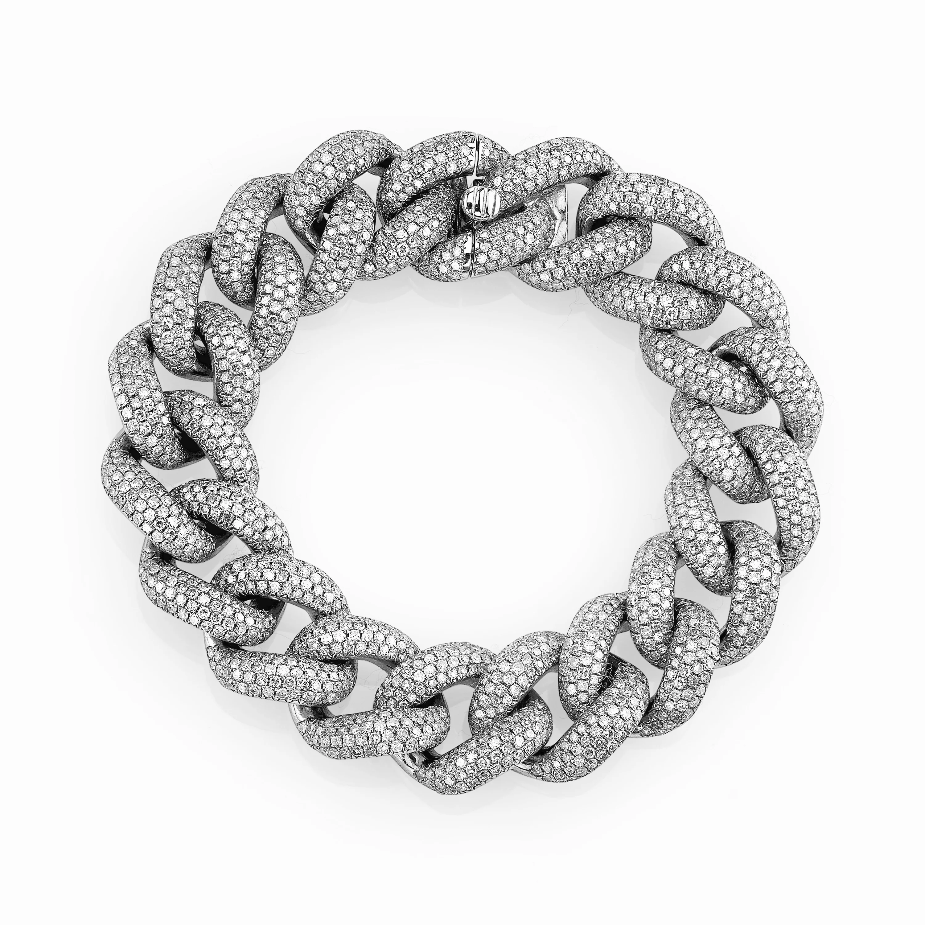 READY TO SHIP DIAMOND PAVE JUMBO LINK BRACELET - Image 3