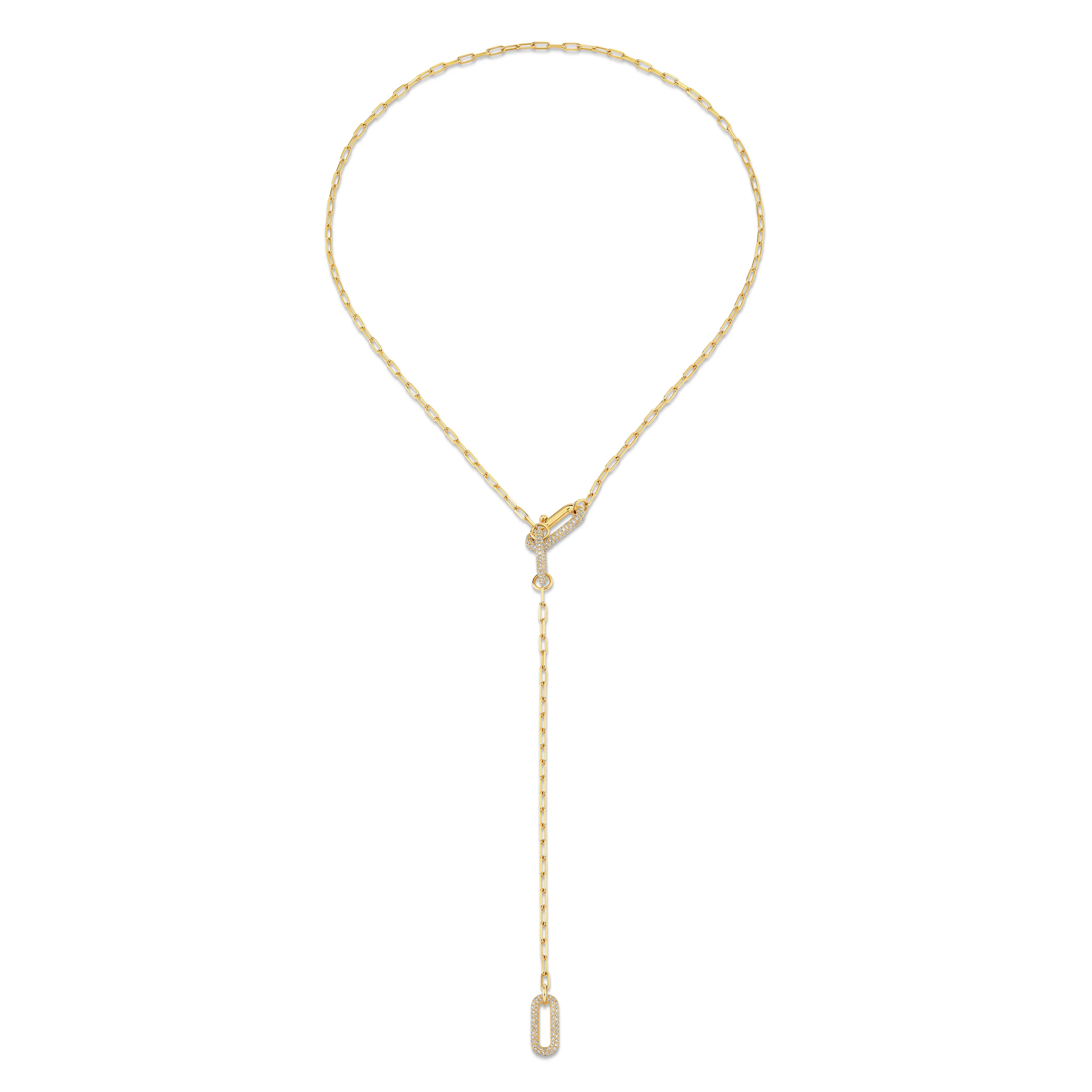 DIAMOND PAVE MINI CABLE LARIAT - Image 4