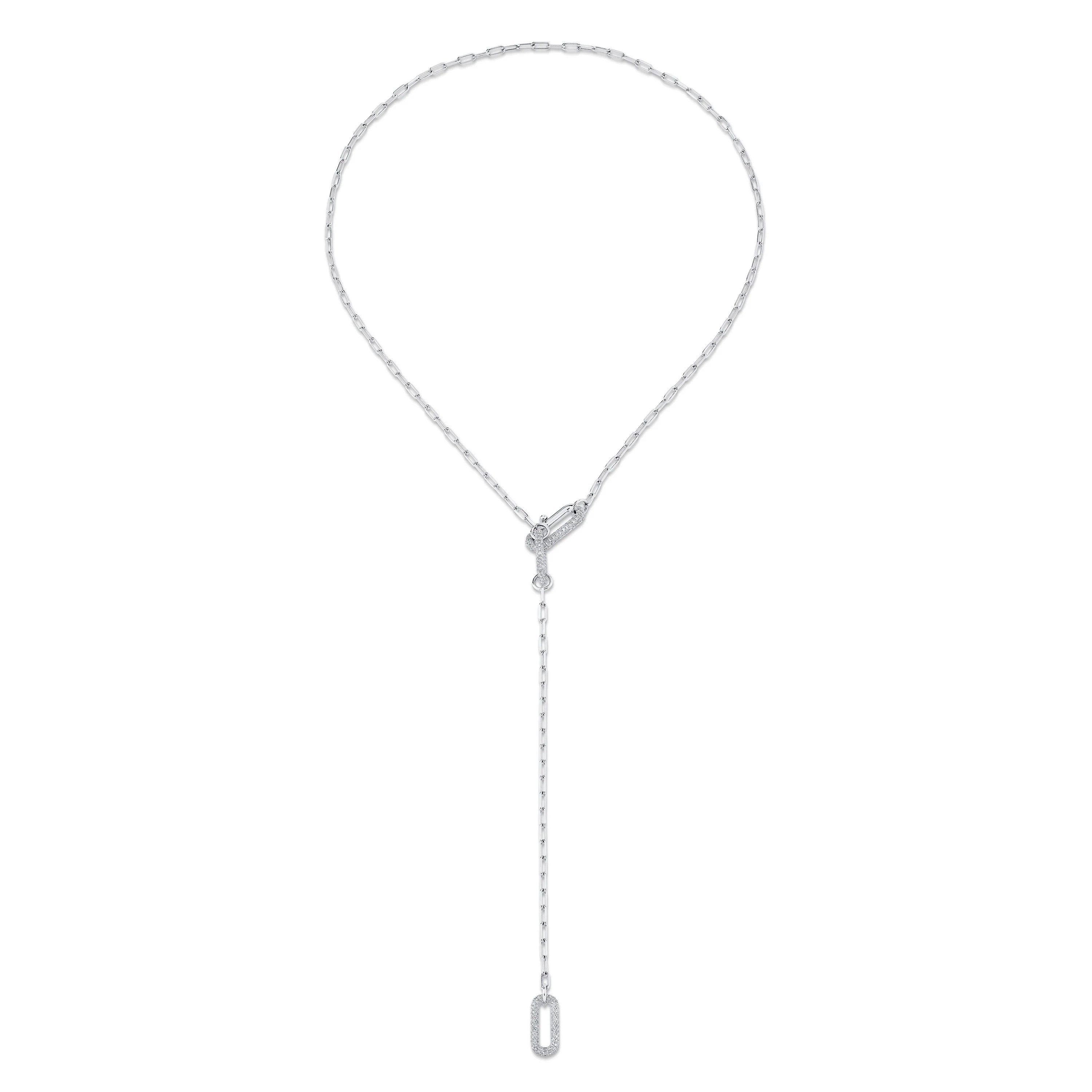 READY TO SHIP DIAMOND PAVE MINI CABLE LARIAT - Image 3