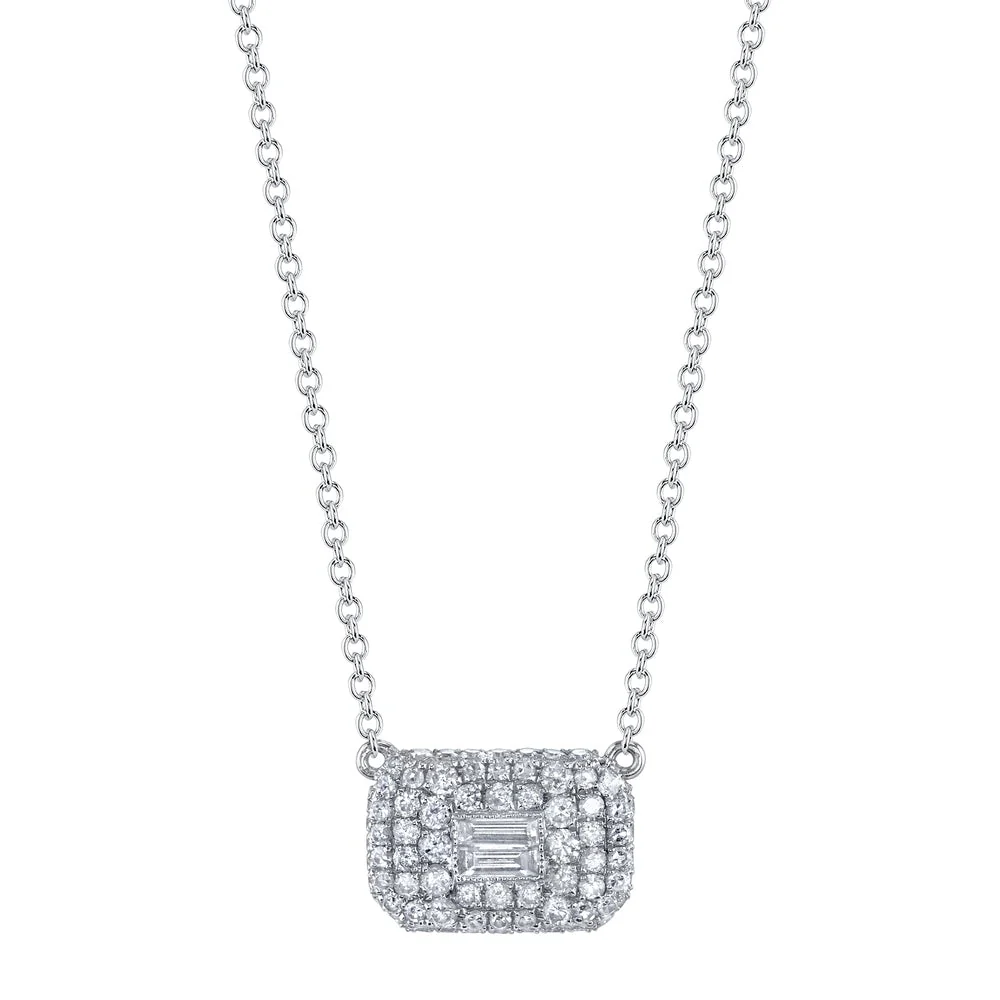 READY TO SHIP DIAMOND PAVE PENDANT NECKLACE