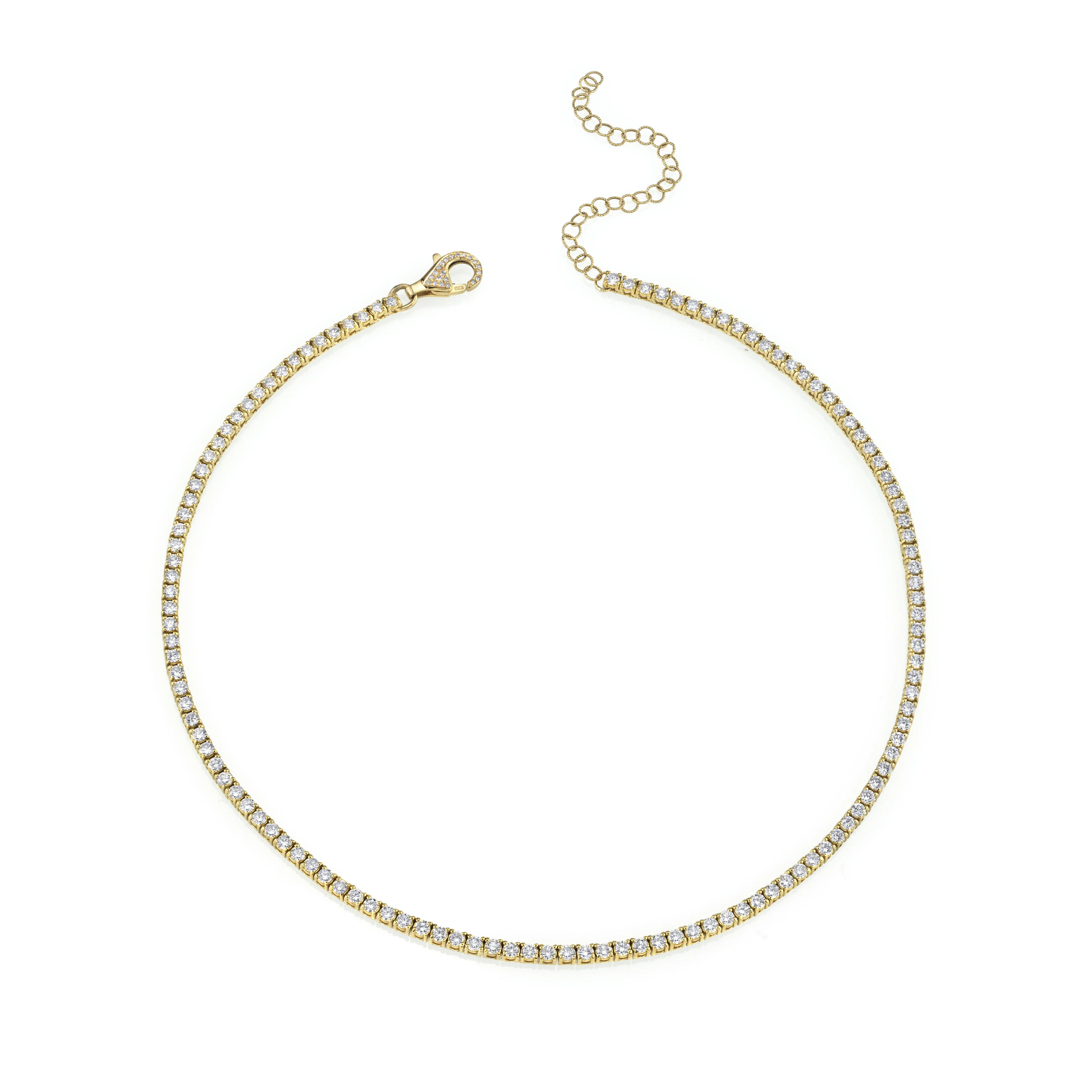 READY TO SHIP DIAMOND PAVE TENNIS CHOKER - Image 3
