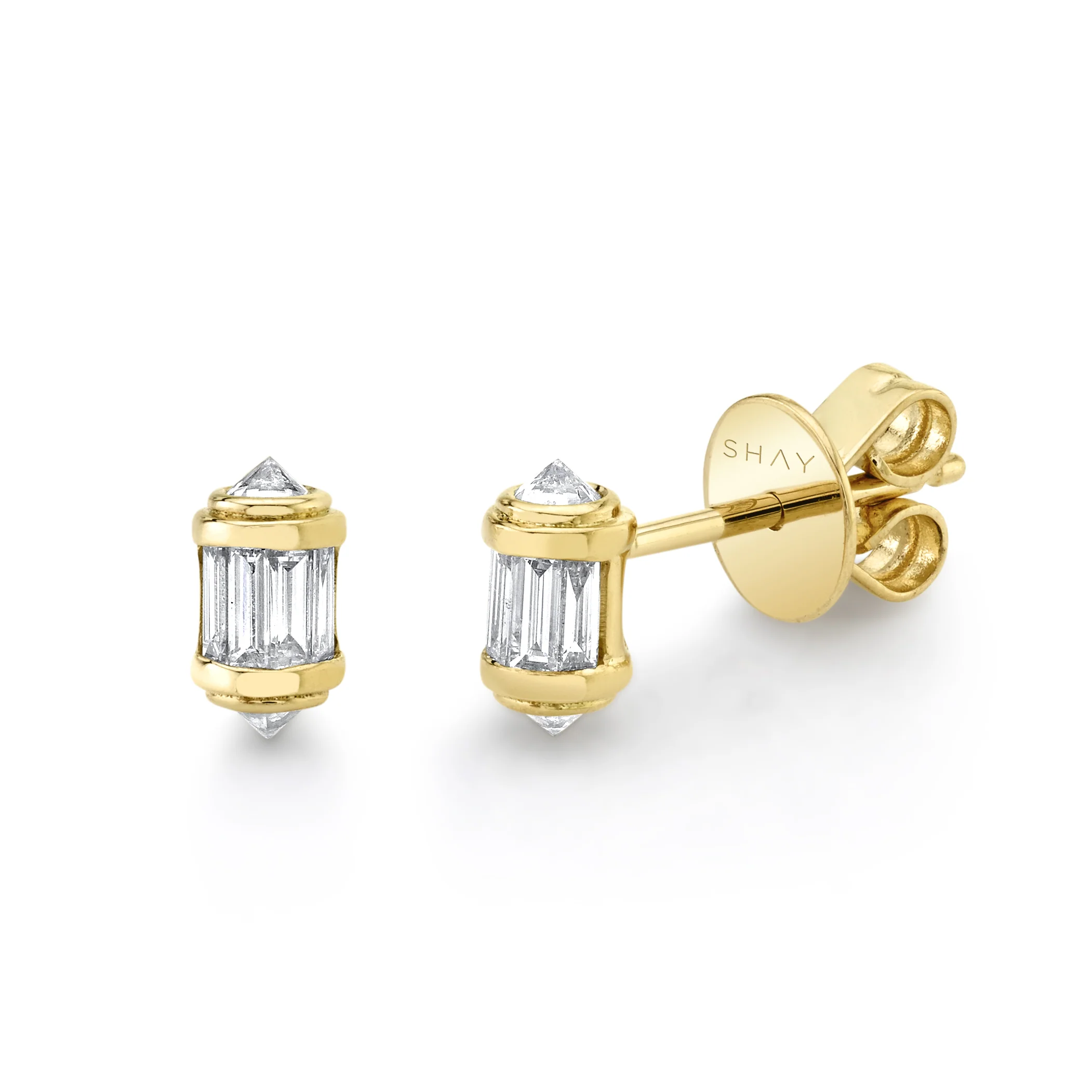 READY TO SHIP DIAMOND RIPPLE STUDS - Image 3