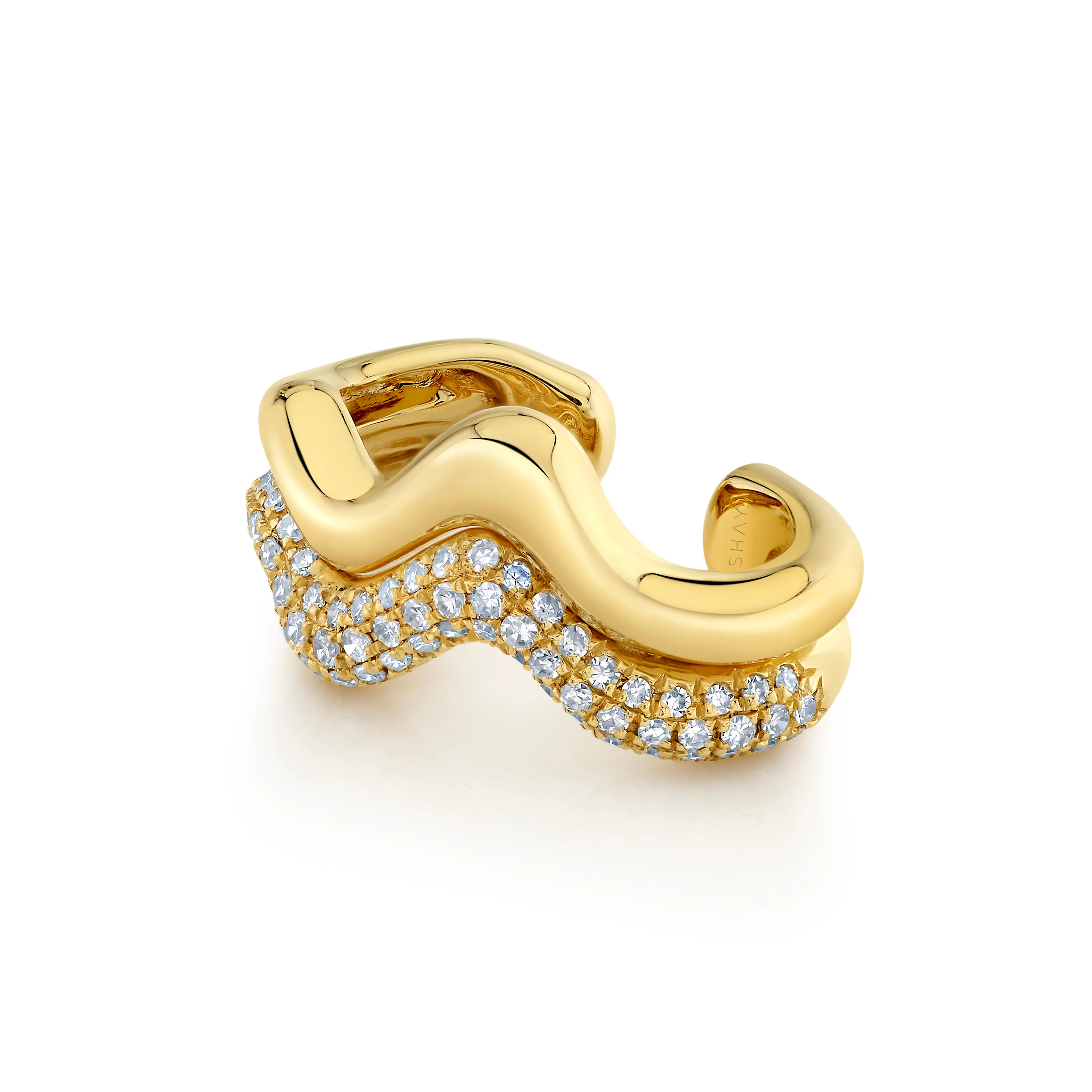 DIAMOND WAVE EAR CUFF - Image 3