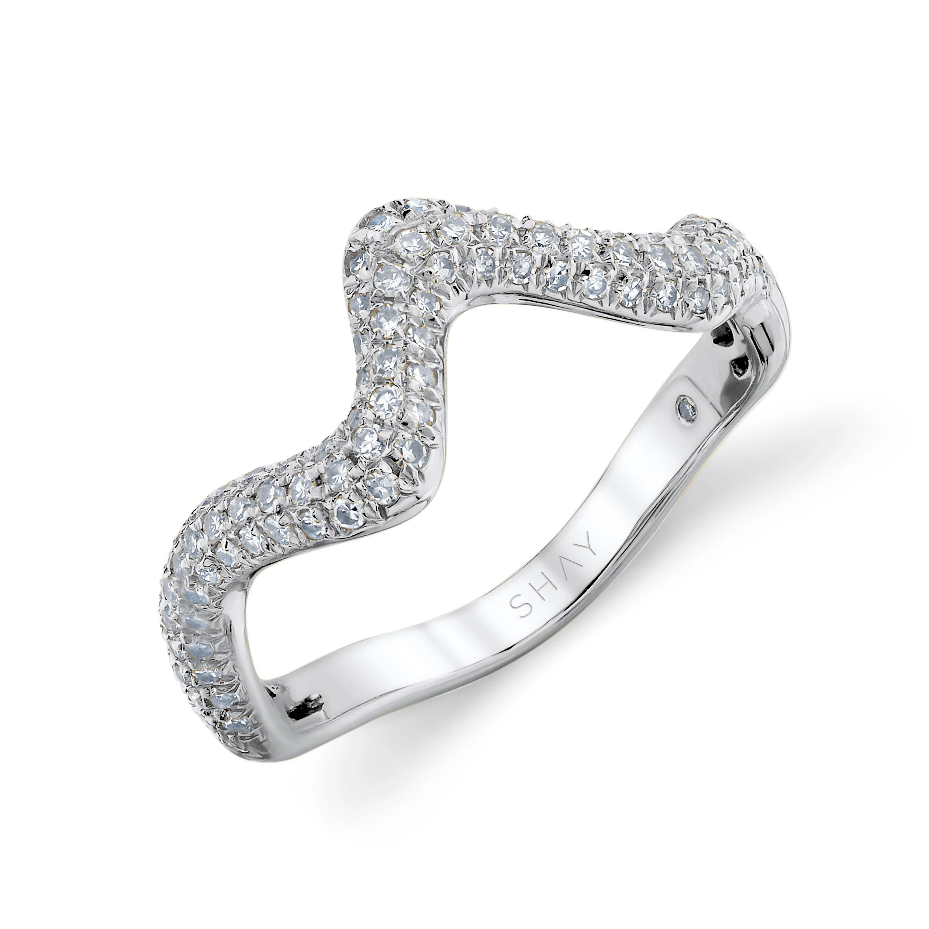 READY TO SHIP DIAMOND WAVE RING - Image 4