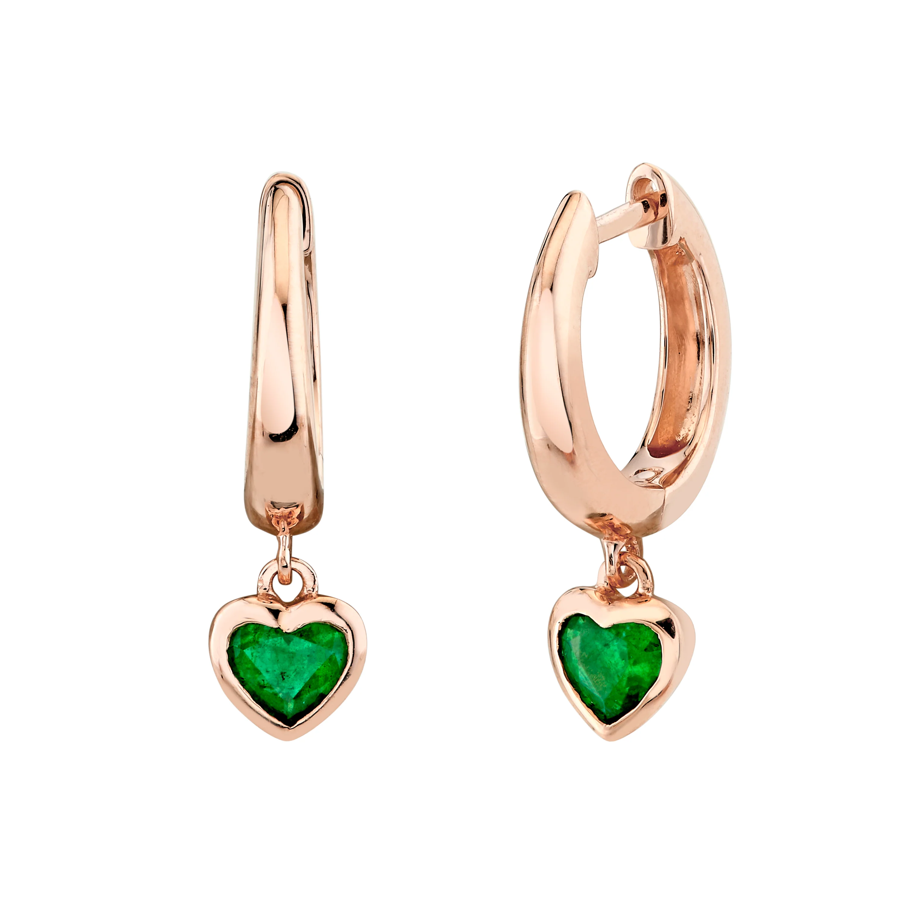EMERALD HEART DROP HUGGIES - Image 4