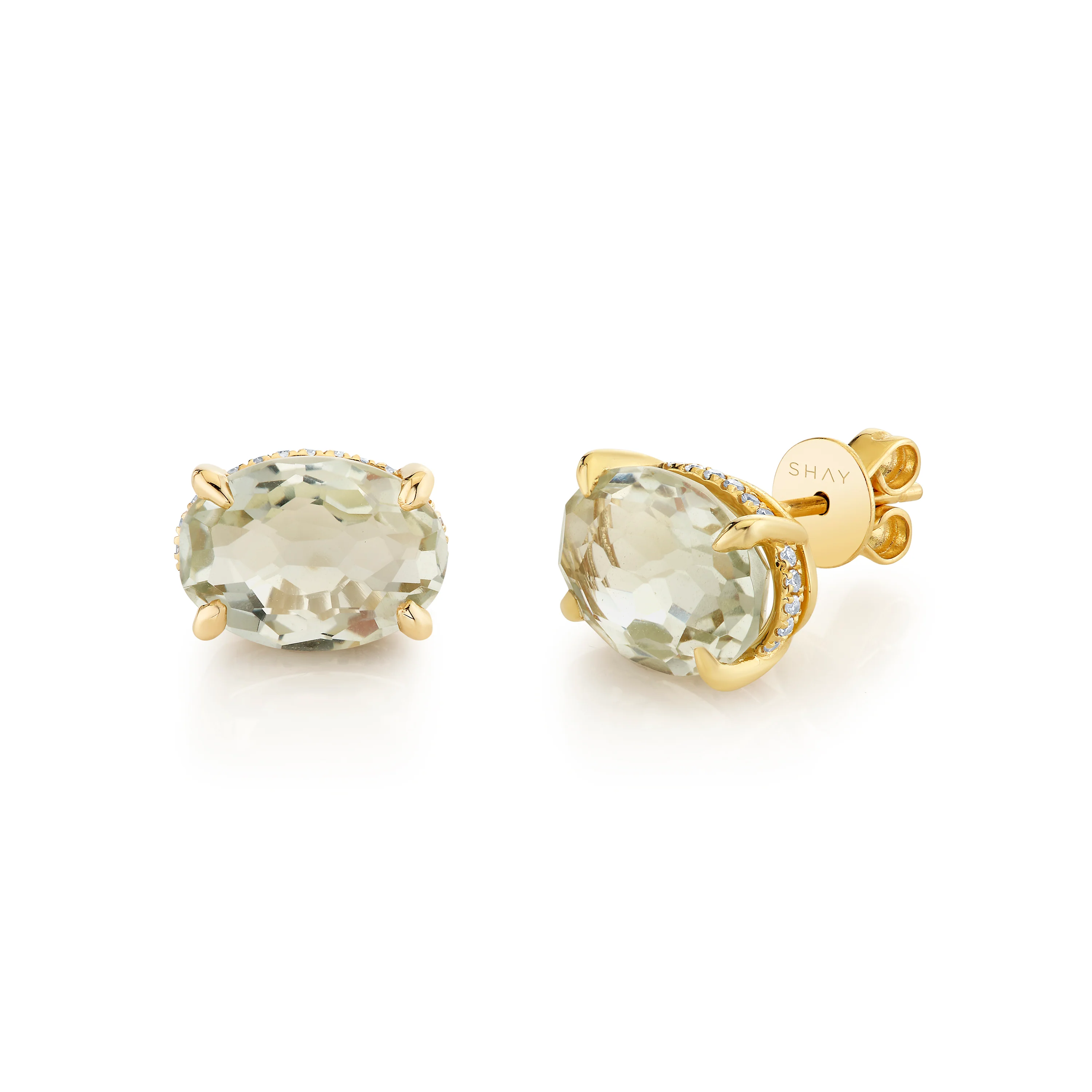 GREEN AMETHYST GEM STUDS - Image 3