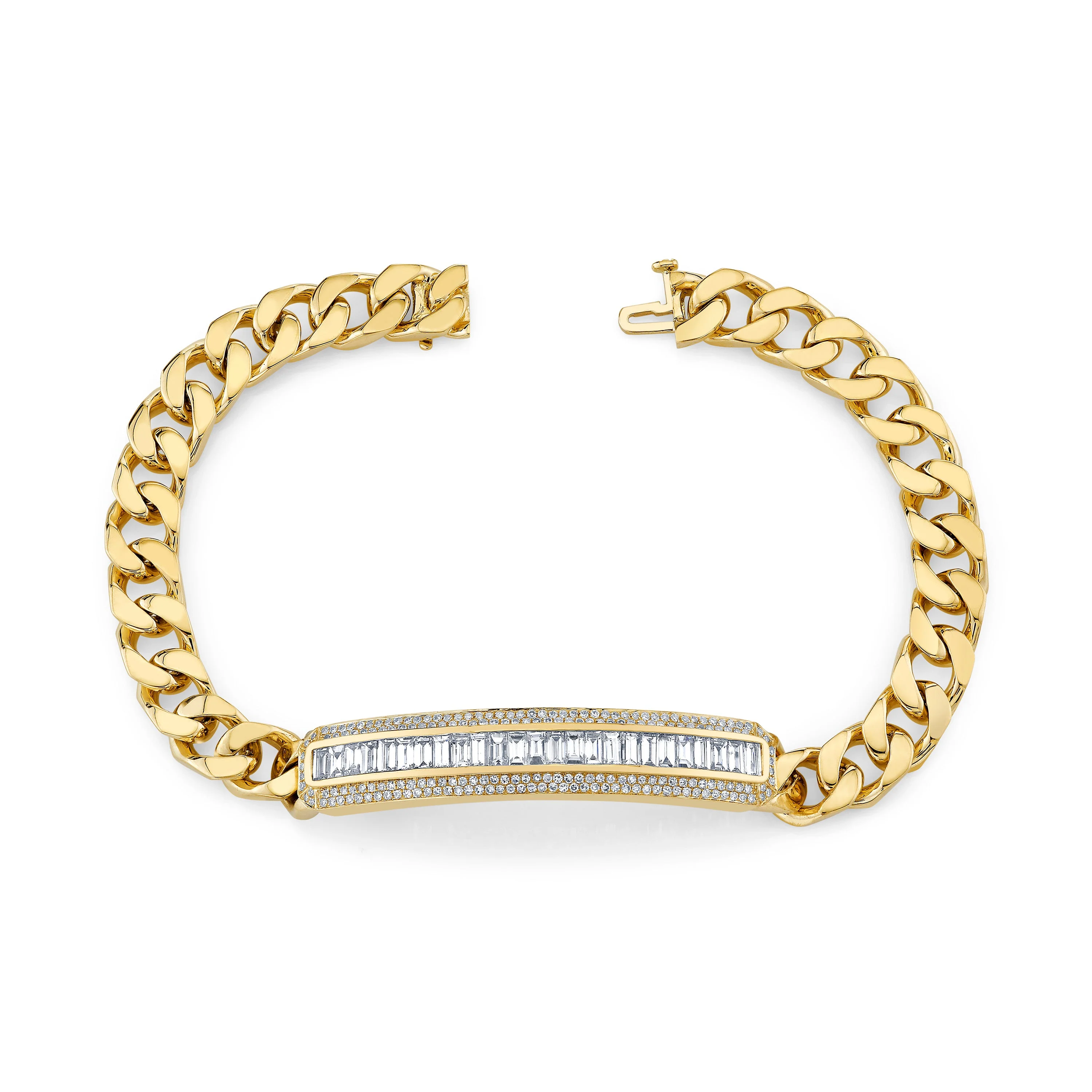 READY TO SHIP MEN'S MIXED DIAMOND LINK BRACELET