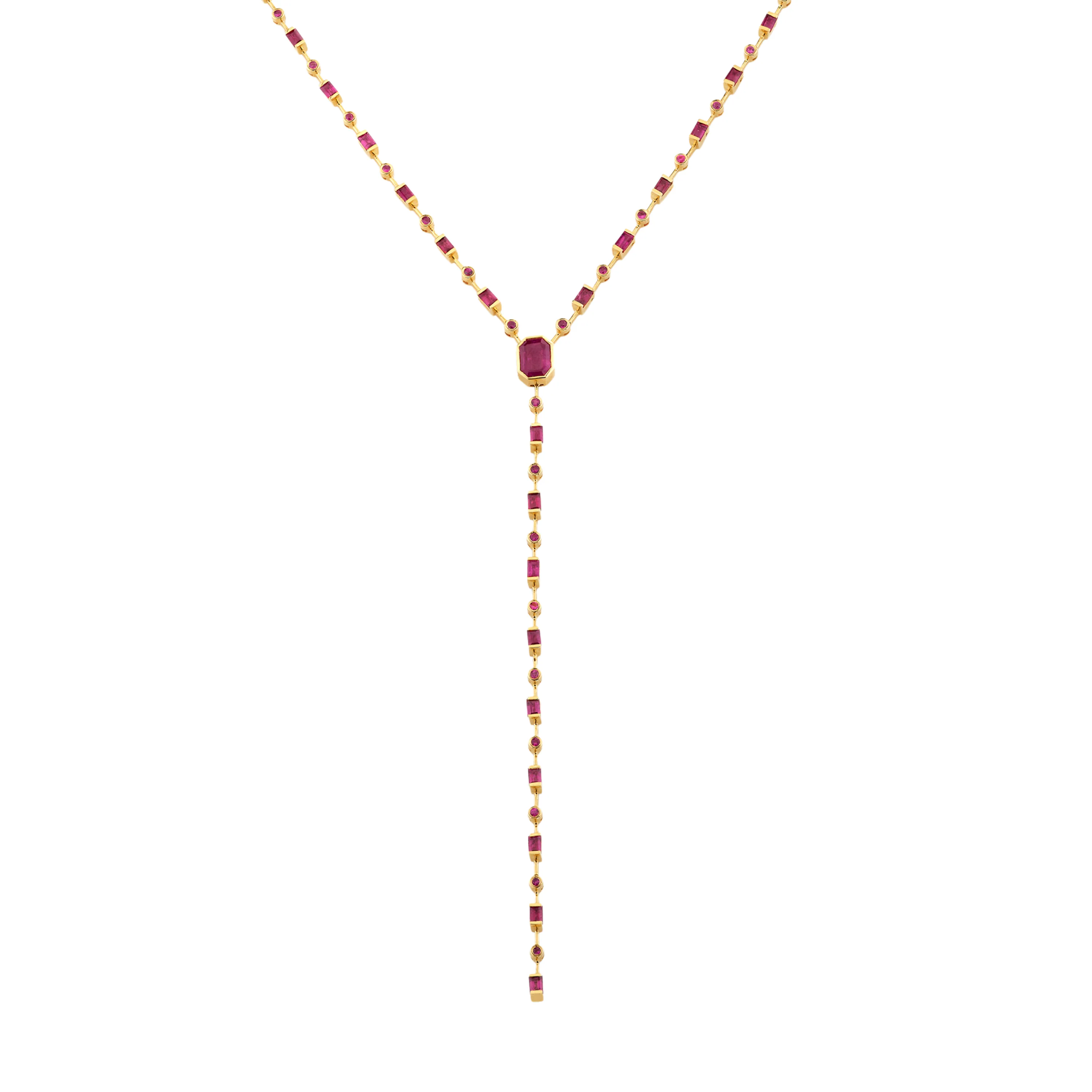 MIXED RUBY Y NECKLACE - Image 3