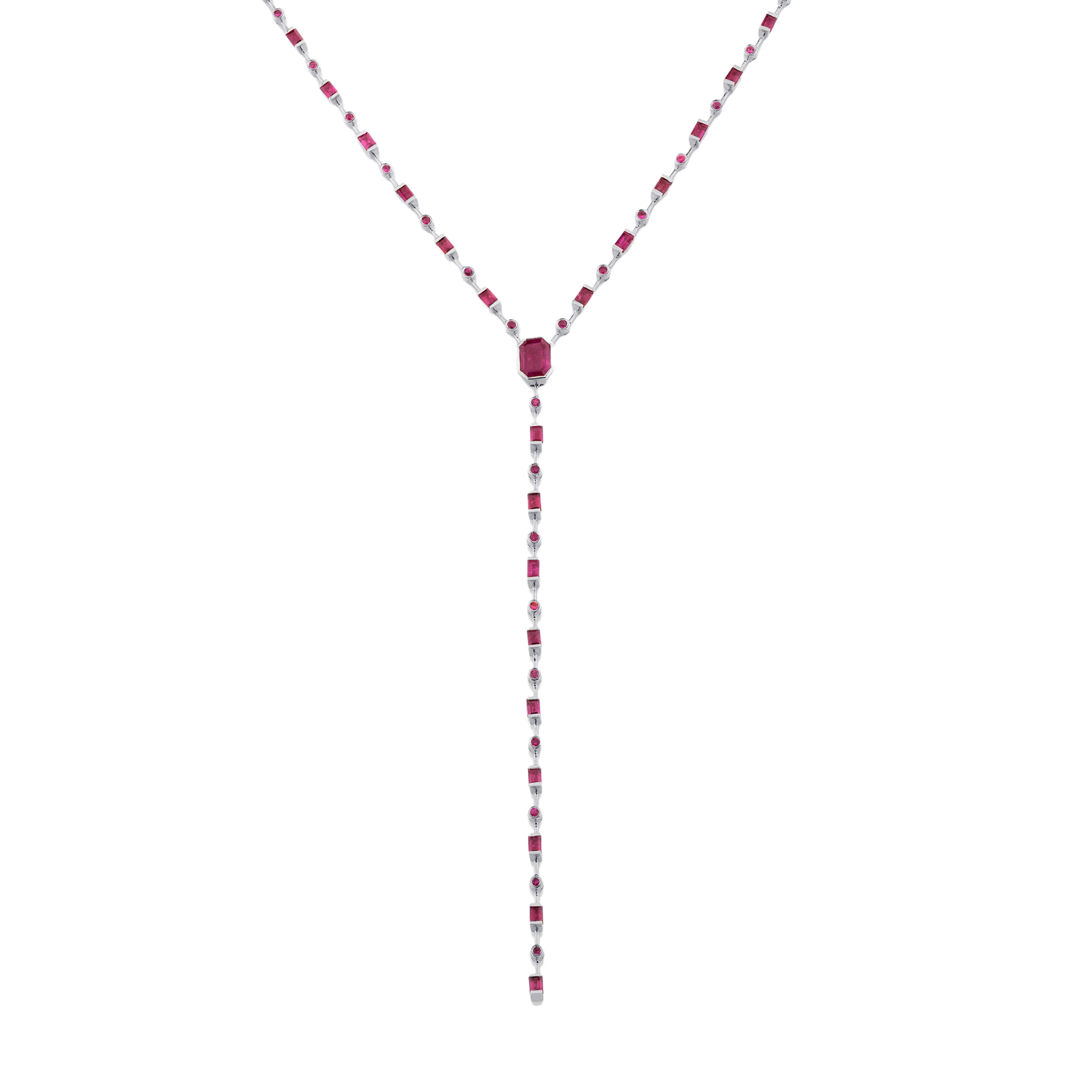 MIXED RUBY Y NECKLACE - Image 4