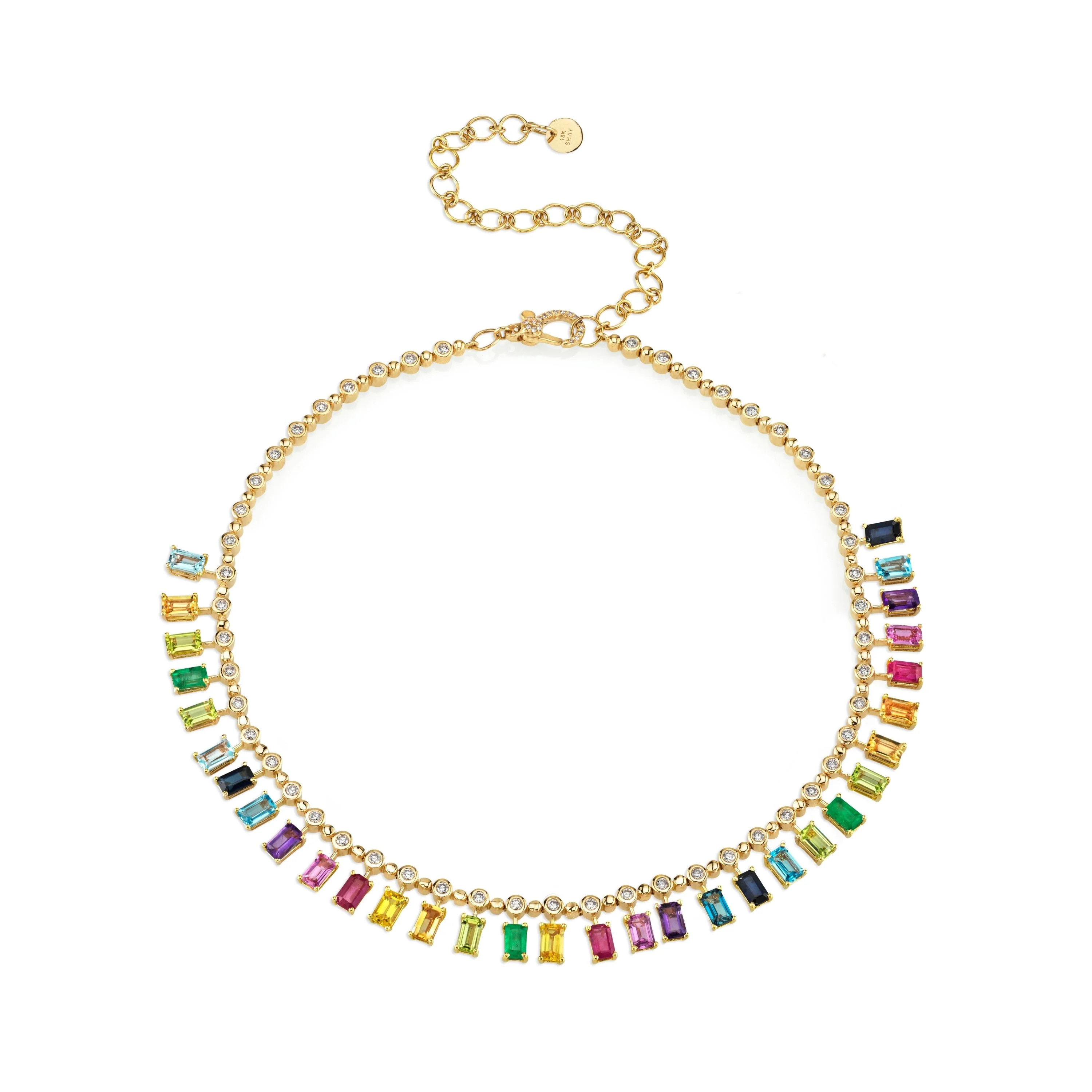RAINBOW DOT-DASH CHOKER - Image 3
