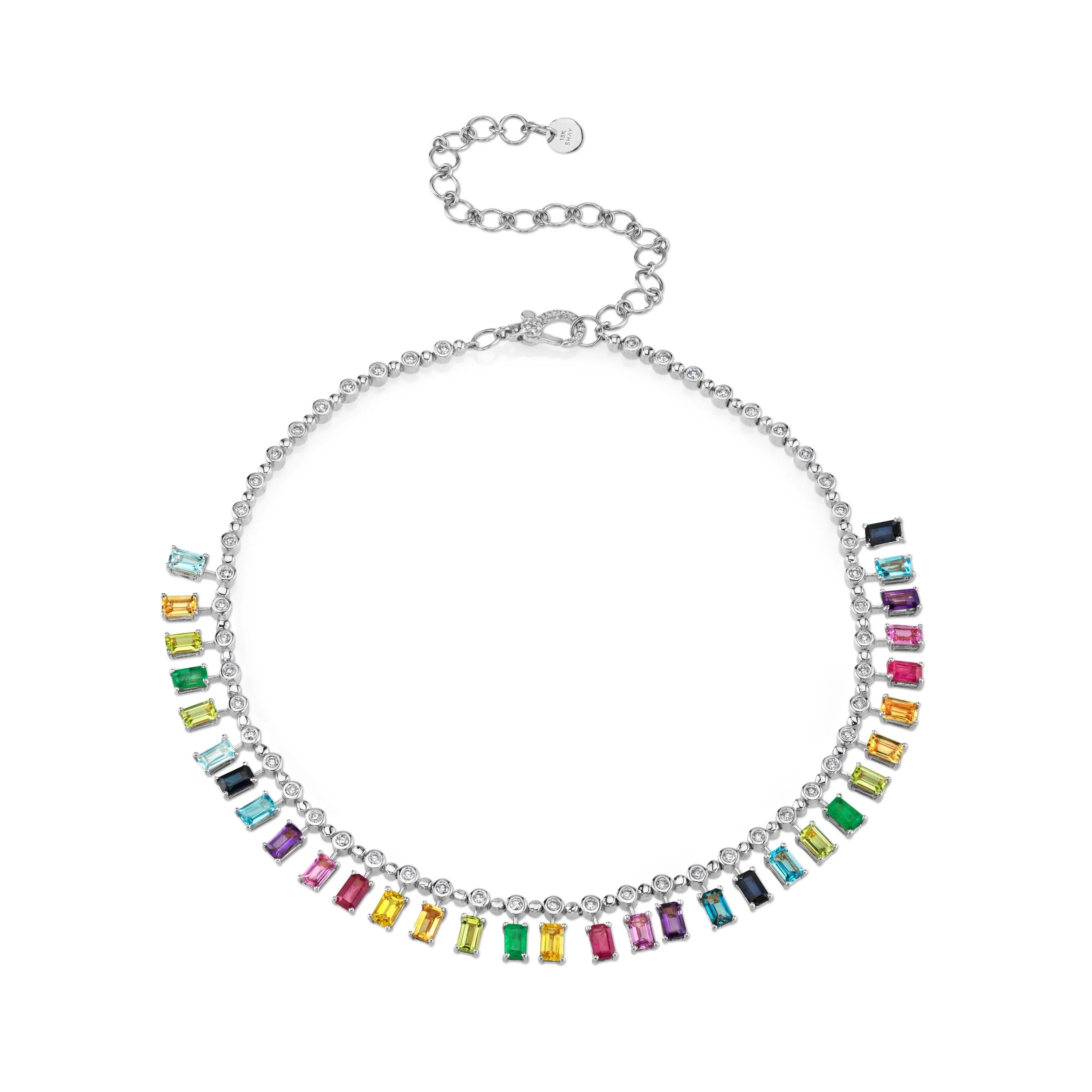 RAINBOW DOT-DASH CHOKER - Image 4