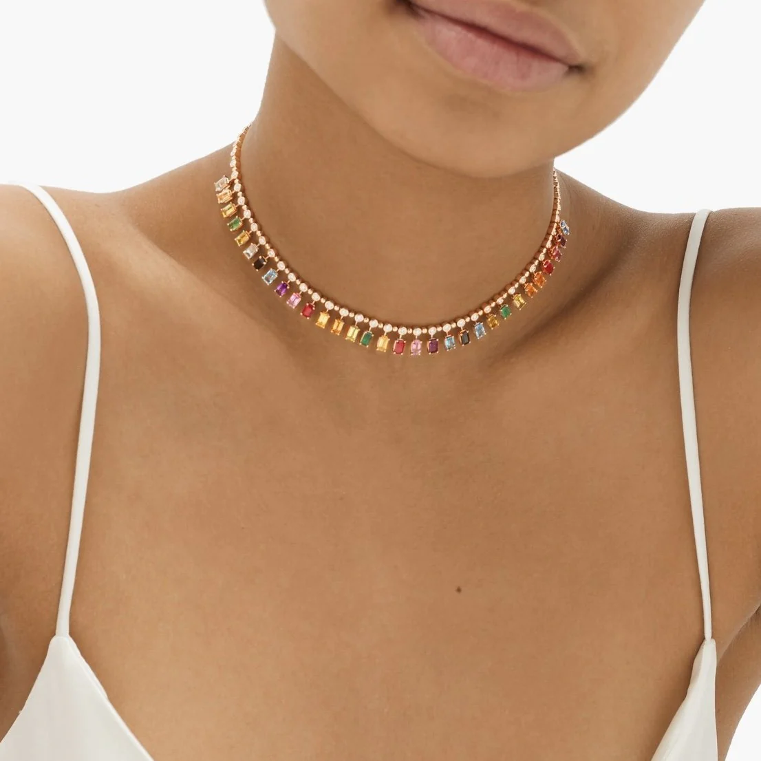 RAINBOW DOT-DASH CHOKER - Image 6