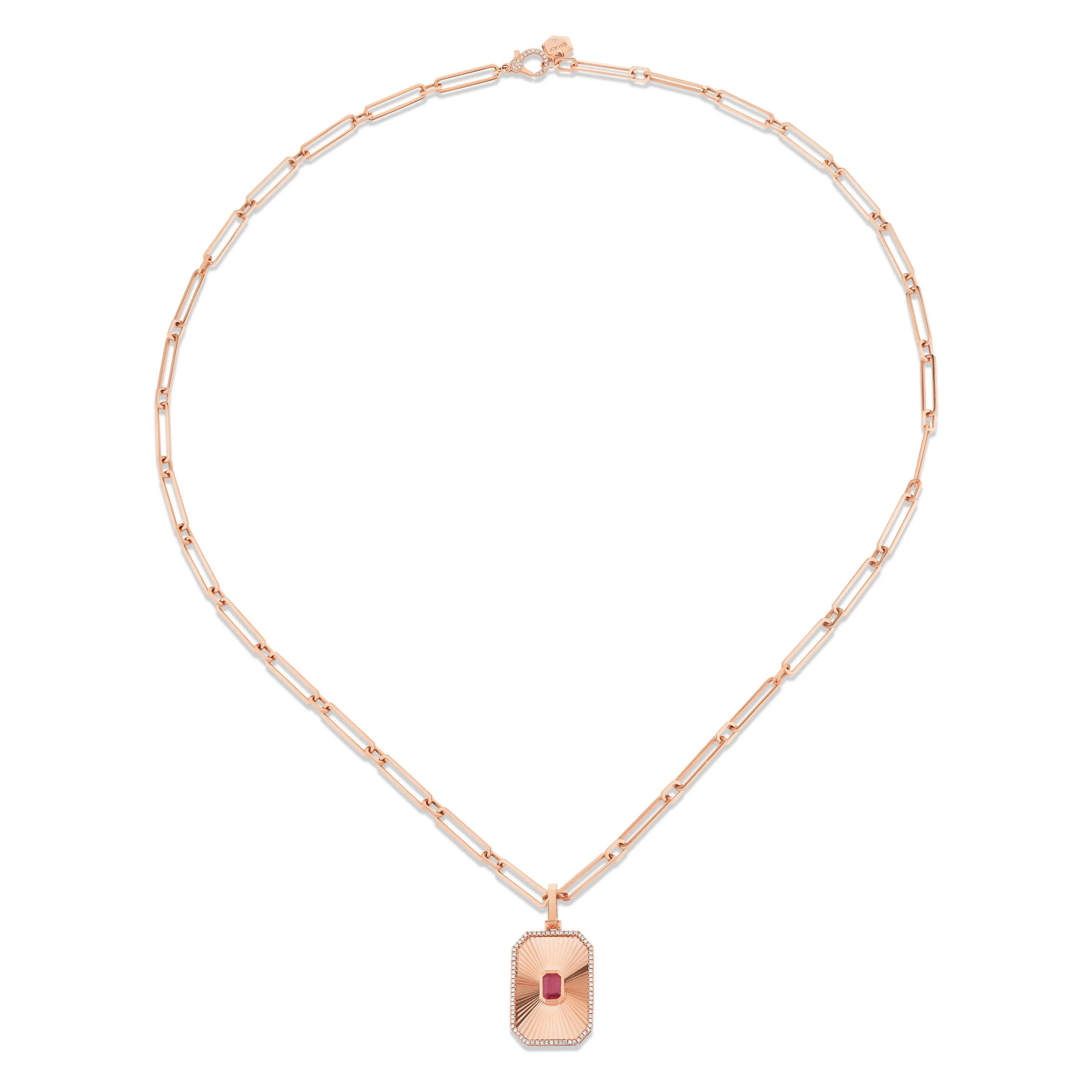 RUBY RADIANT DECO NECKLACE - Image 5