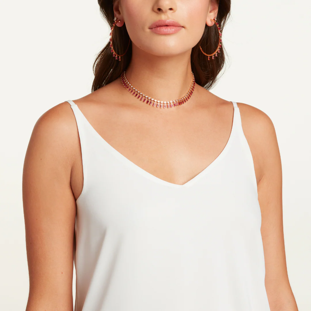 RUBY & DIAMOND DOT-DASH CHOKER - Image 2