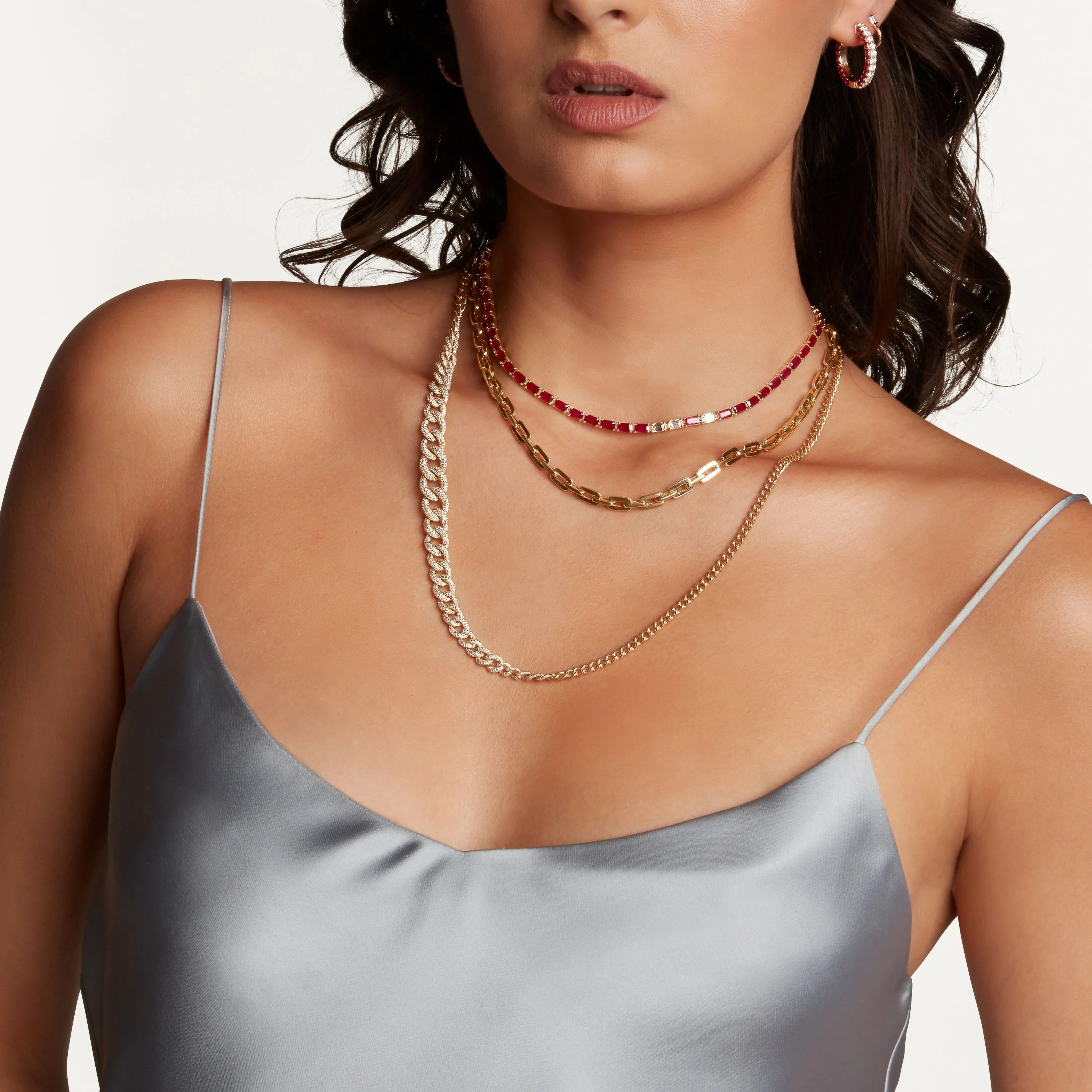 RUBY & DIAMOND TENNIS NECKLACE - Image 2
