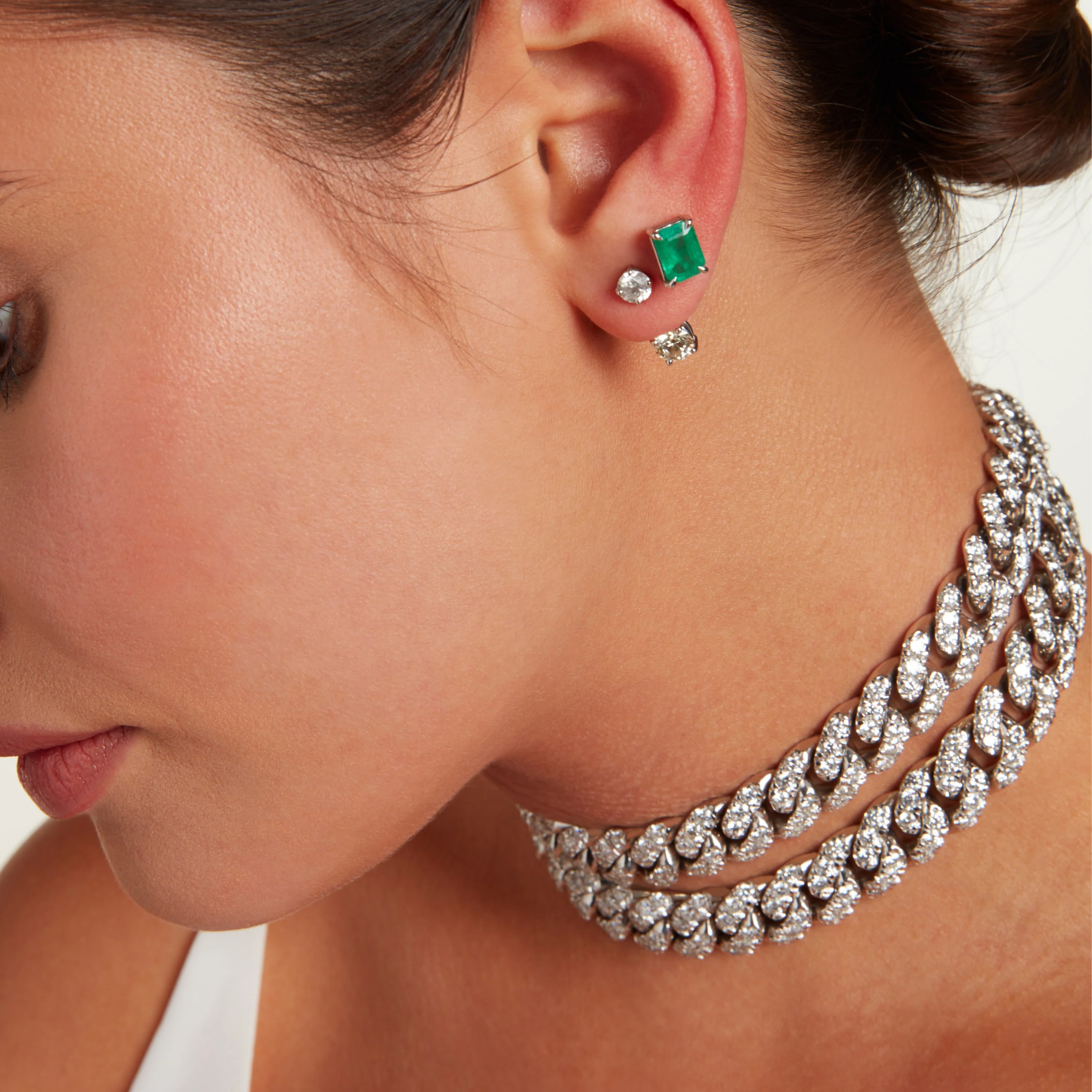 RUBY EMERALD CUT STUDS - Image 2