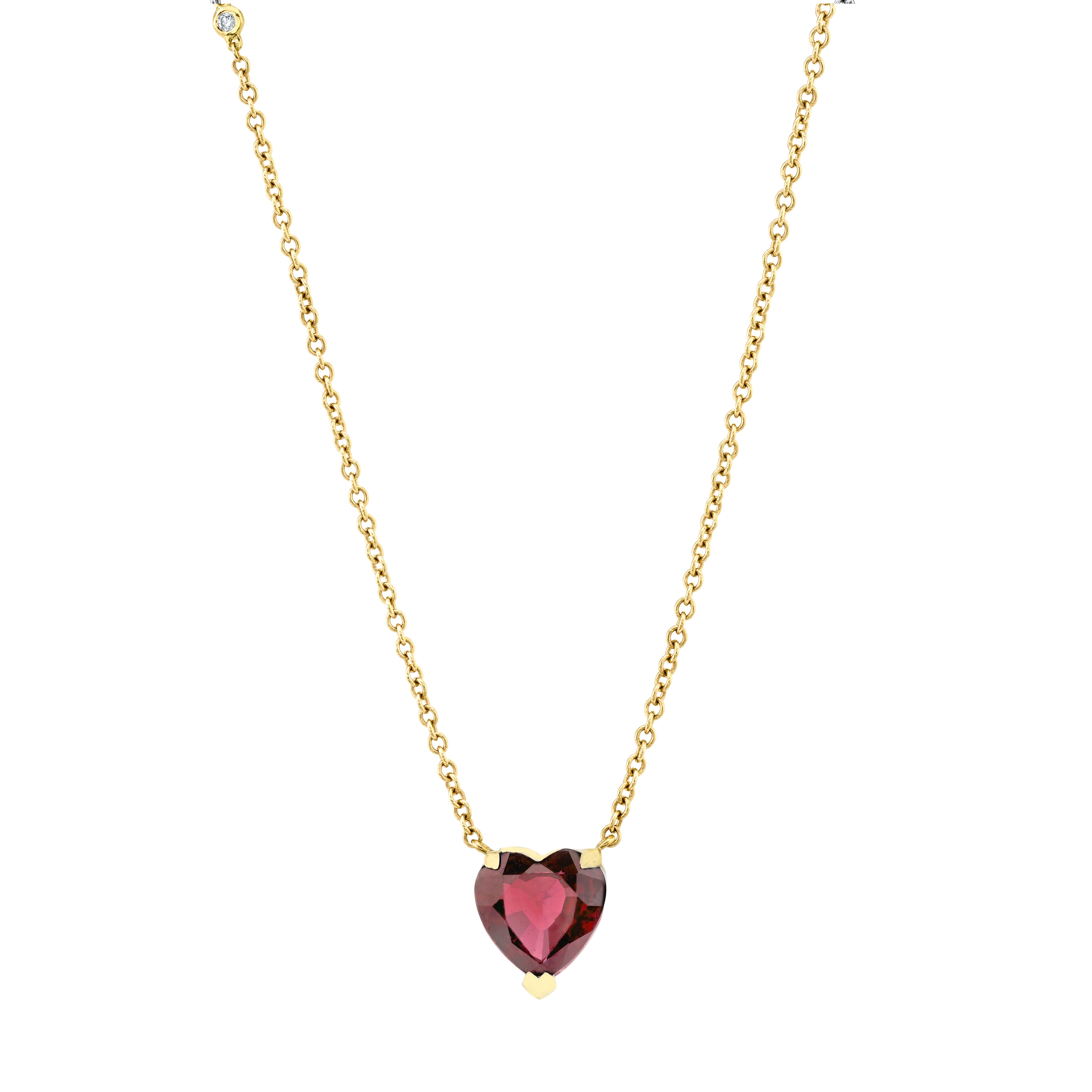 RUBY HEART NECKLACE - Image 2