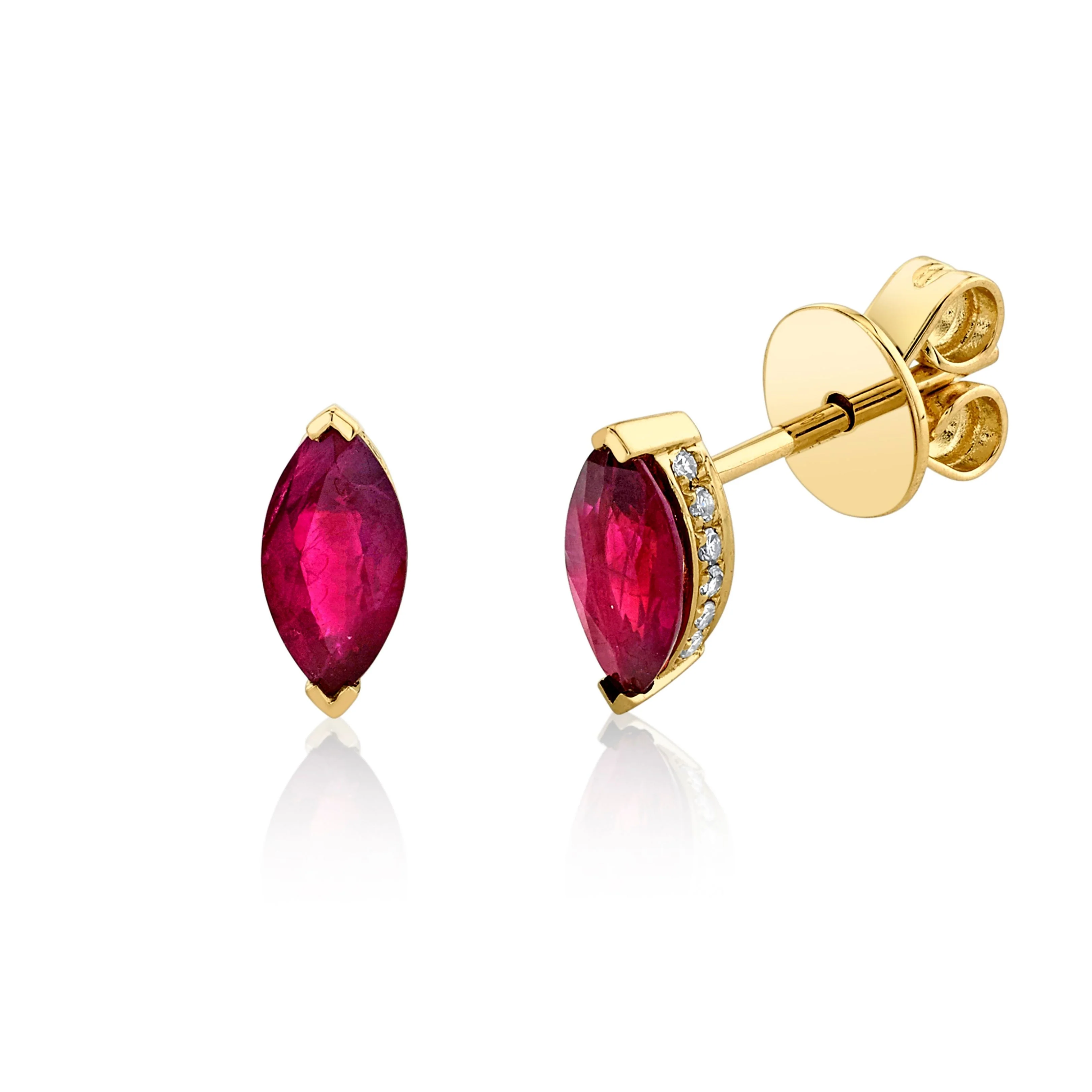 RUBY MARQUISE STUDS - Image 3