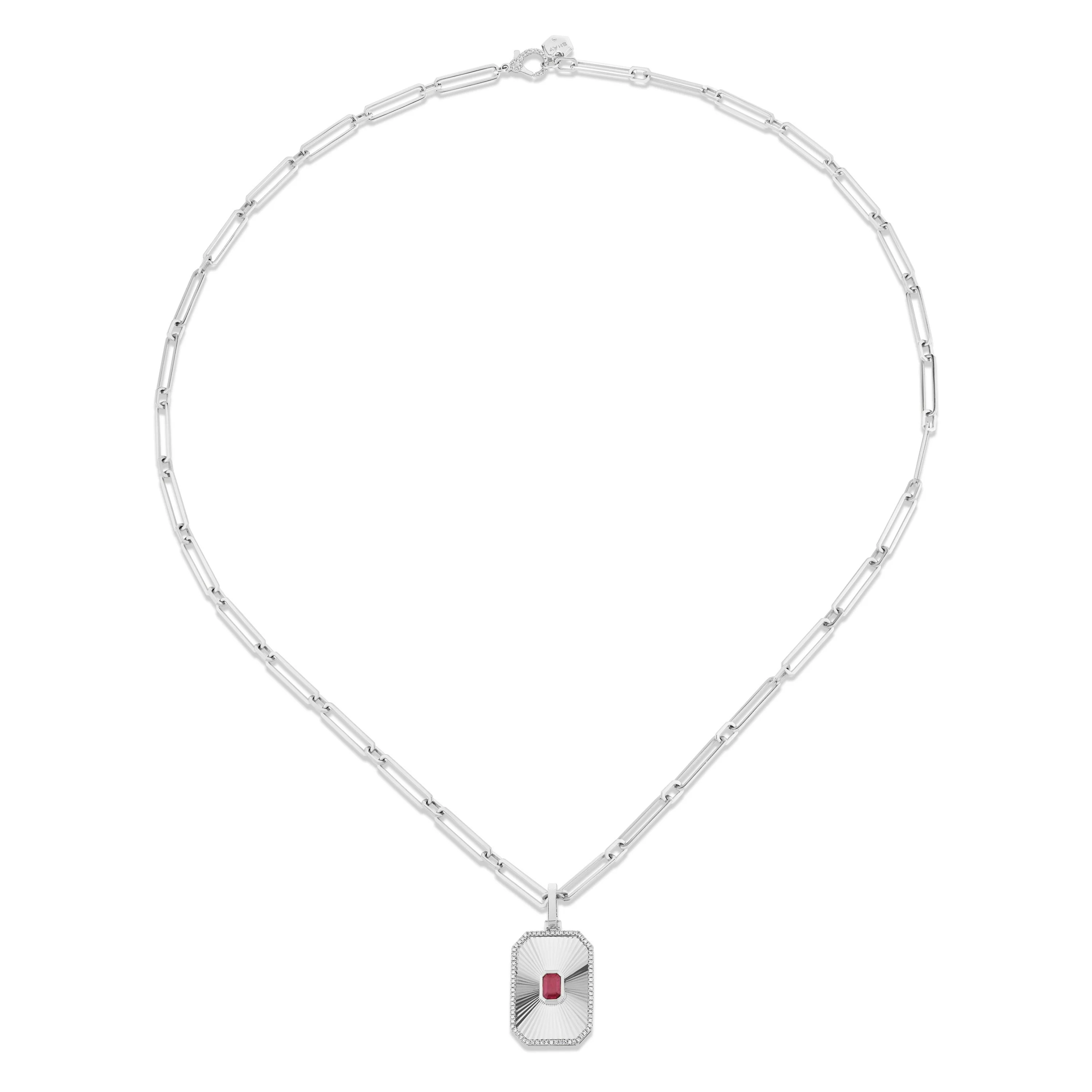 RUBY RADIANT DECO NECKLACE - Image 7
