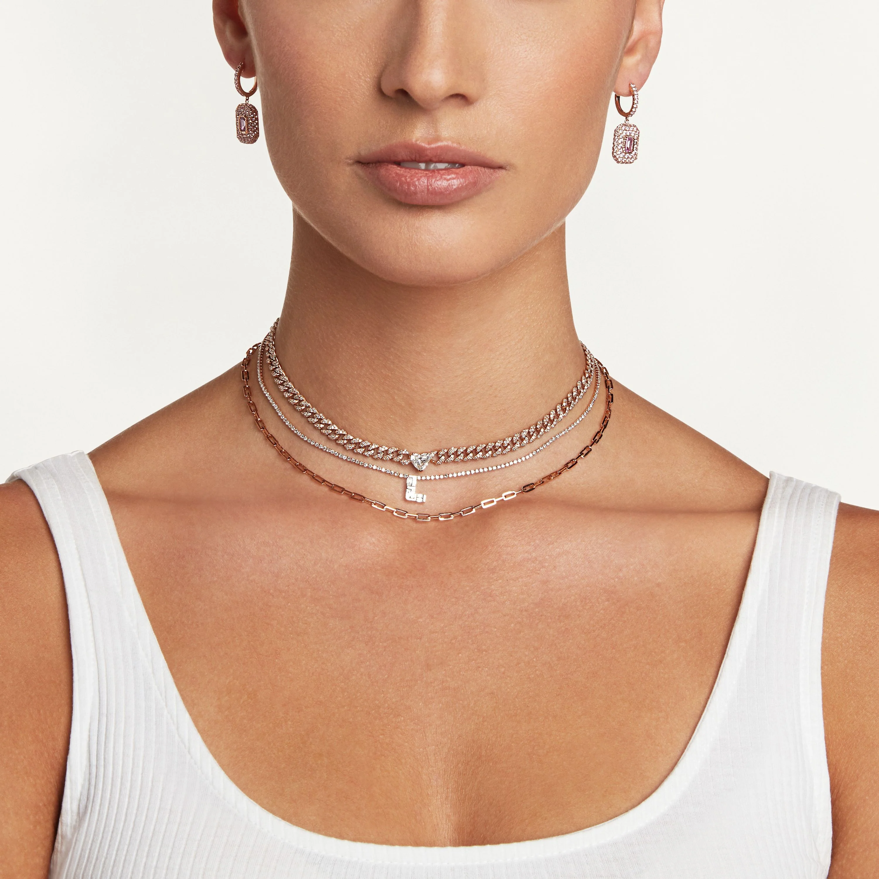 SOLID GOLD BABY DECO LINK NECKLACE - Image 2