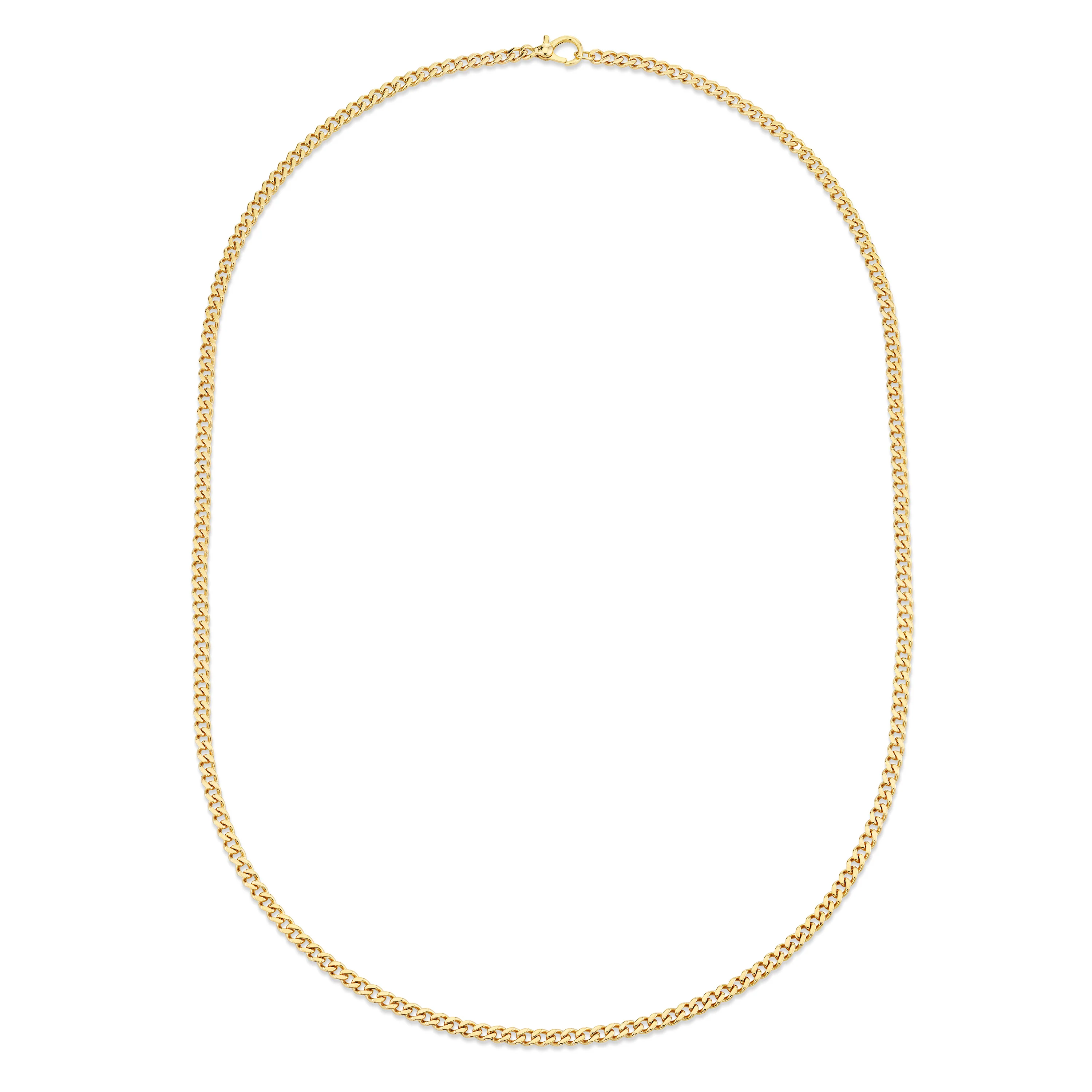 SOLID GOLD BABY FLAT LINK CHAIN - Image 3