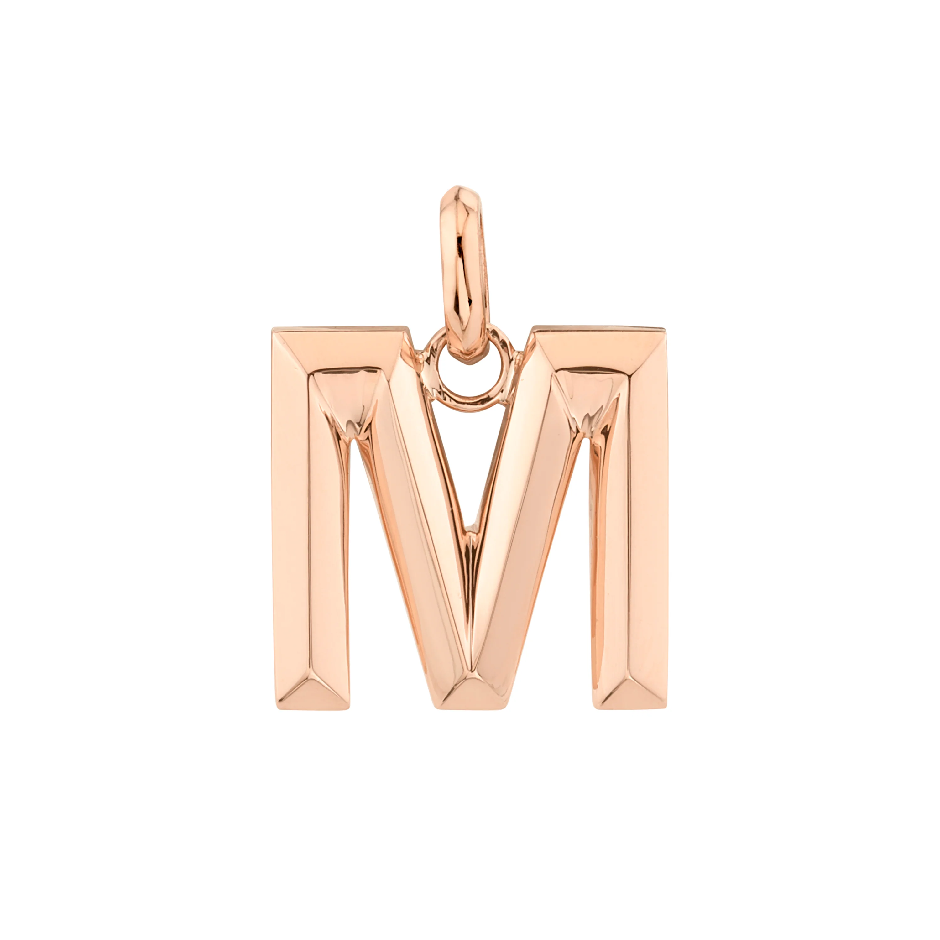 SOLID GOLD LETTER PENDANT - Image 4