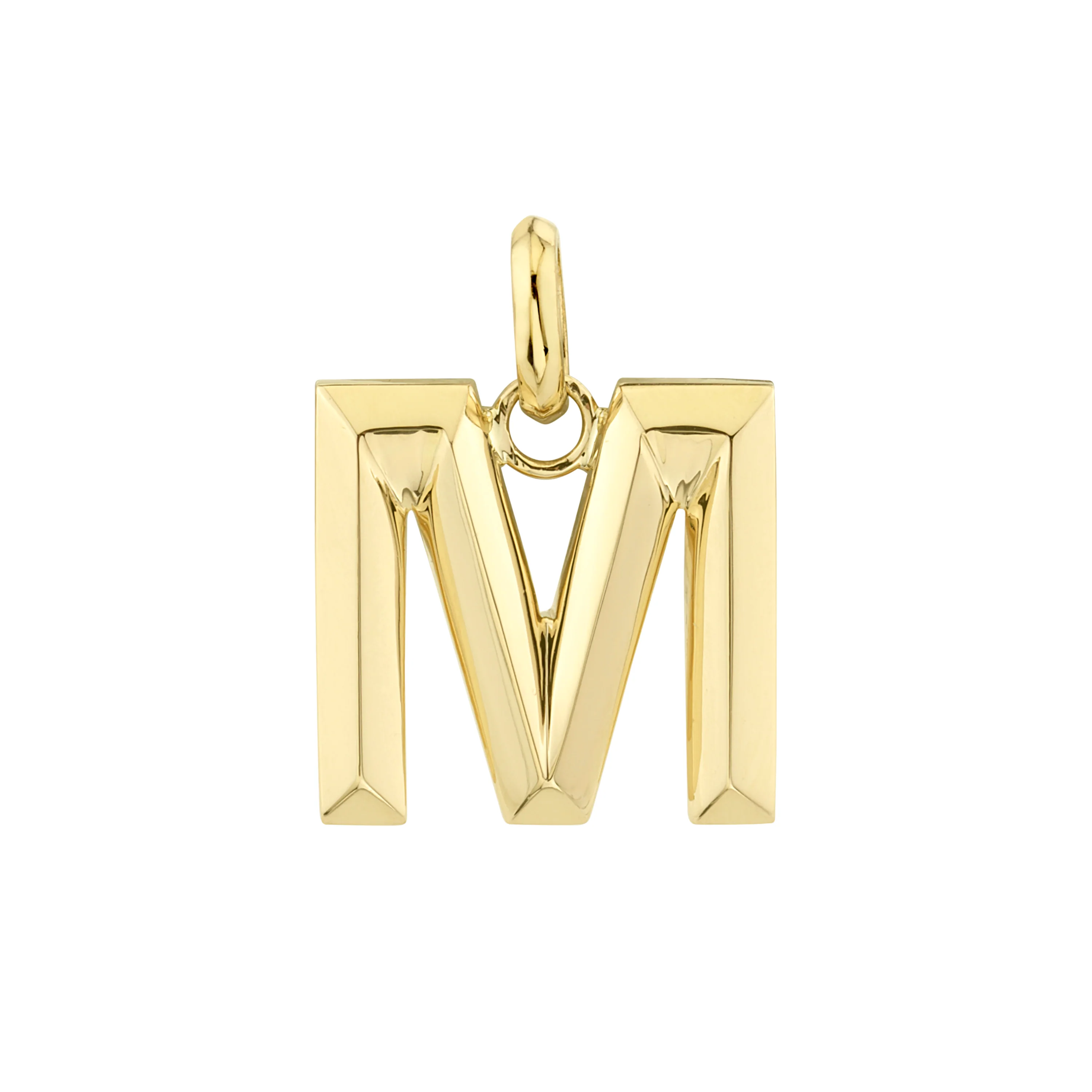 SOLID GOLD LETTER PENDANT - Image 5