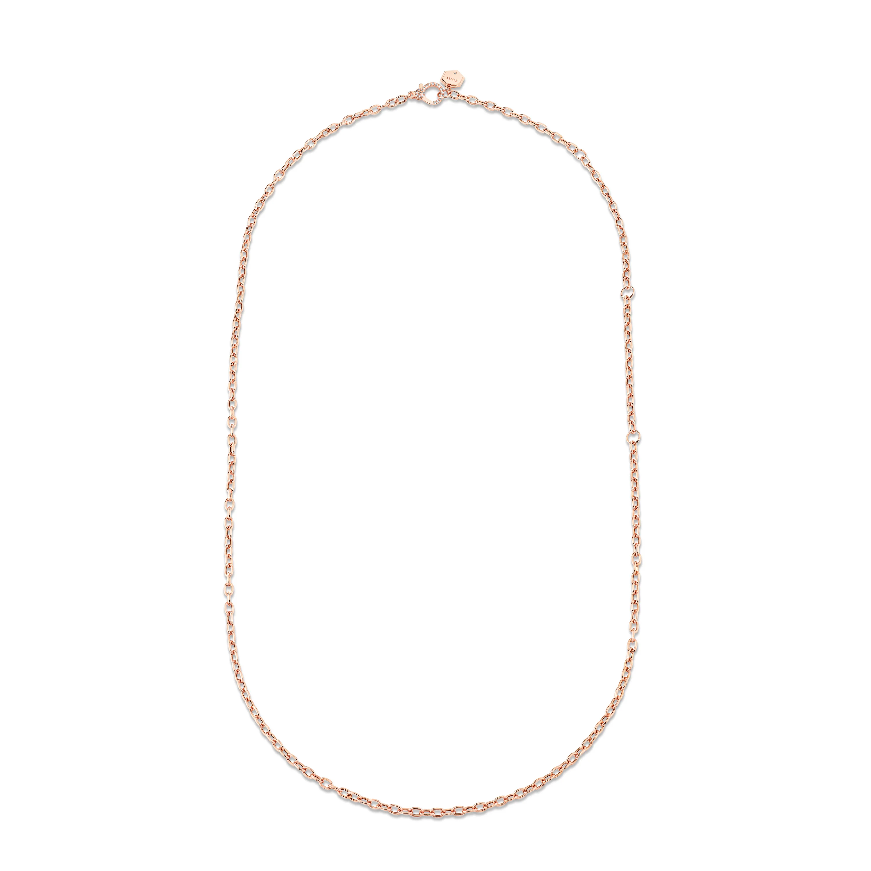 SOLID GOLD OVAL LINK CHAIN - Image 4