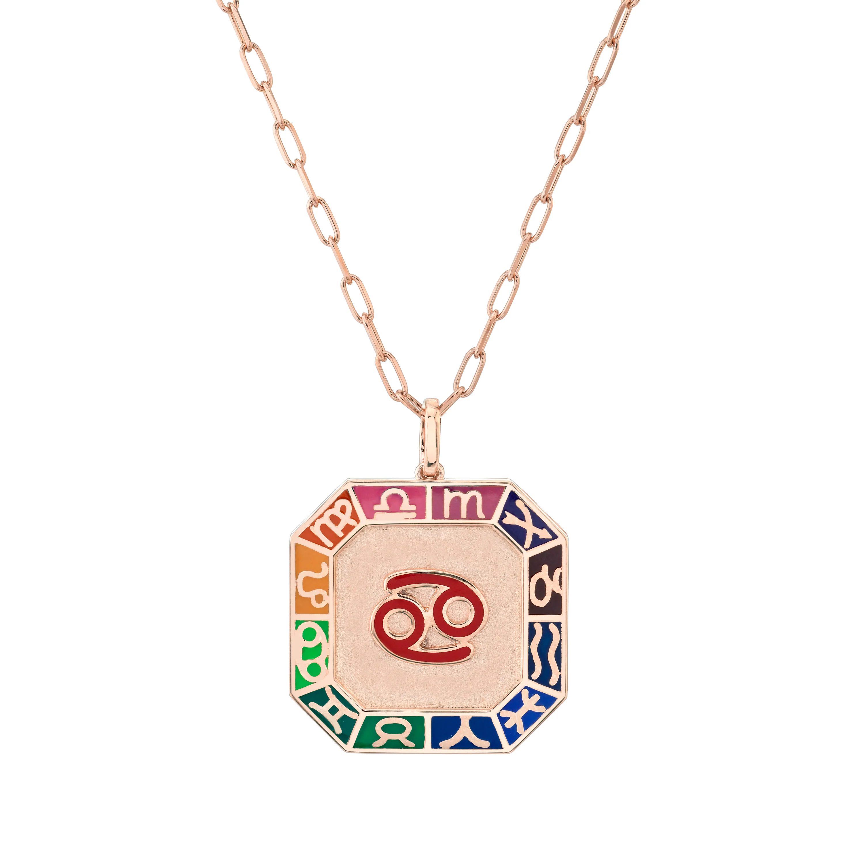 ZODIAC OCTAGON DISK PENDANT - Image 4